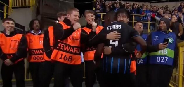 هدف كارلوس فوربس الصاروخي يمنح كلوب بروج التقدم على برشلونة في دوري أبطال أوروبا