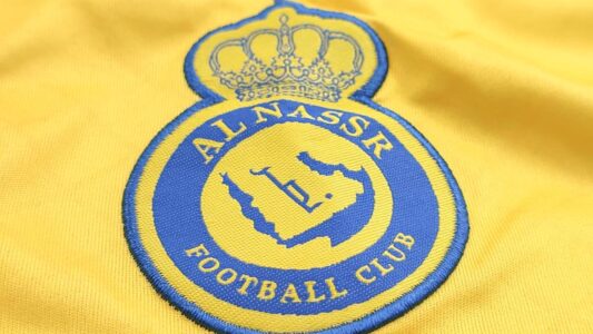 احتفال لاعبي النصر بعد تسجيل هدف في مرمى الأهلي